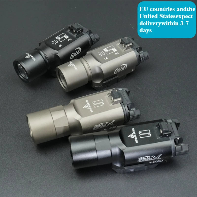 X300U-Style Aluminum Tactical Pistol Light | 500 Lumen LED | 20mm Rail Mount