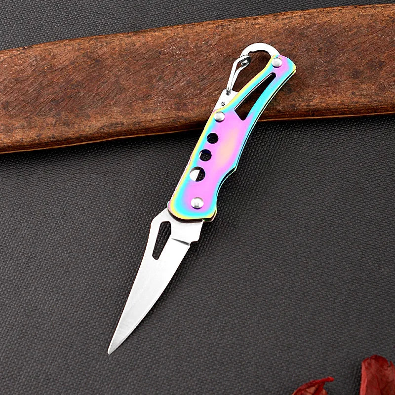 Mini Folding Pocket Knife — Portable EDC Keychain Tool