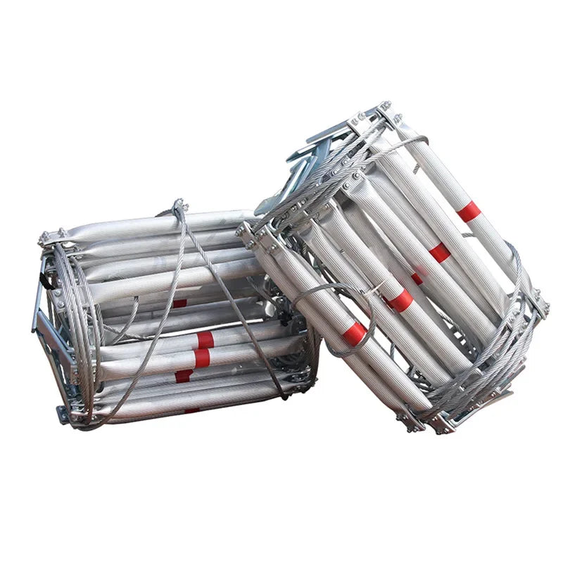10M Steel Wire Rope Ladder – Fire Escape & High-Altitude Rescue