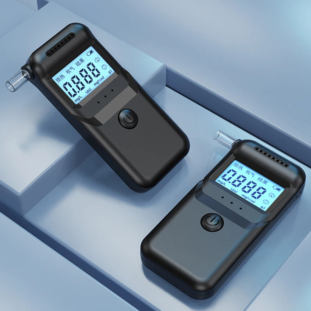 Professional-Grade Portable Breath Alcohol Analyzer with LCD Display