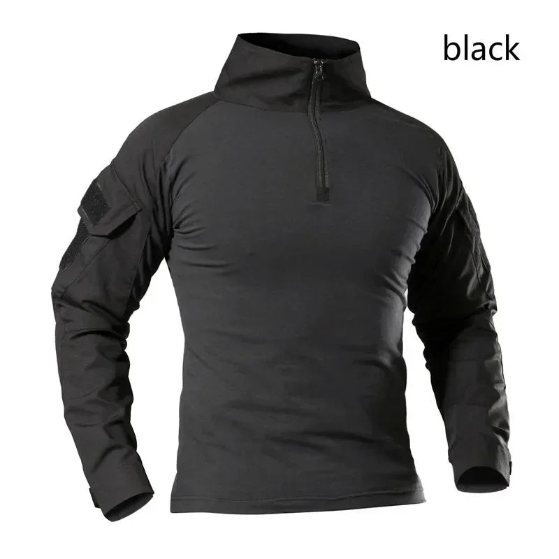 Tactical Camouflage Shirt – Breathable Military Combat Top for Outdoor & Airsoft
