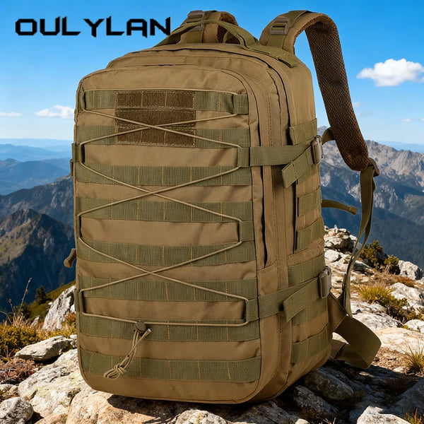 Oulylan Men’s Tactical Backpack | Large-Capacity Waterproof Trekking Rucksack