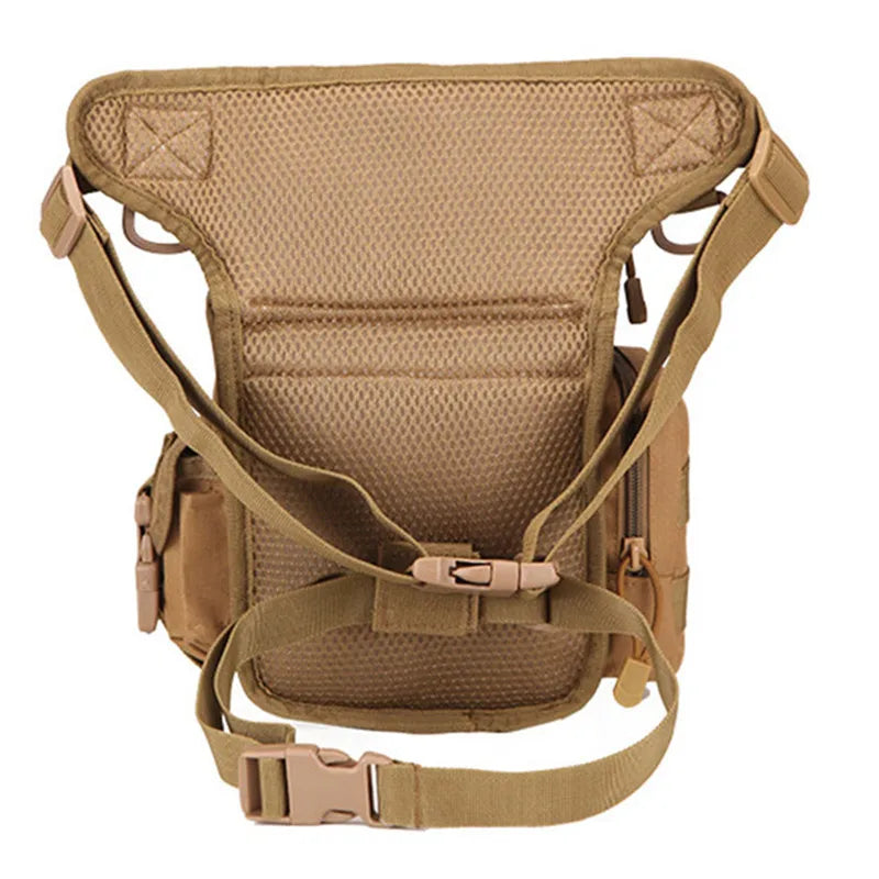 Tactical Drop-Leg Thigh Pack – 800D Waterproof MOLLE Waist Bag for Hunting & Riding | LKEEP