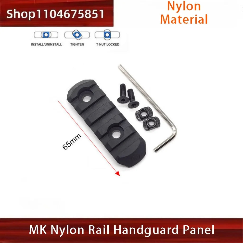 Tactical Picatinny Rail Handguard - MLOK/KEYMOD Compatible for Airsoft Wargame Rifles
