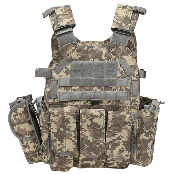 600D Nylon MOLLE Tactical Plate Carrier Vest with Quick-Release Buckle | Men & Women