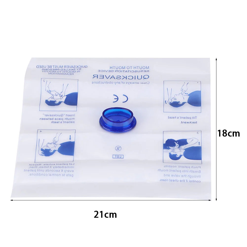 Disposable CPR Face Shield – Emergency Breathing Mask for First Responders