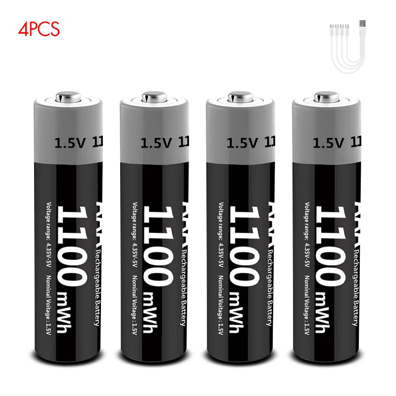 EcoCharge USB Rechargeable Battery Set