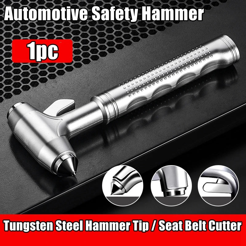 Car Emergency Escape Hammer with Window Breaker & Seat Belt Cutter