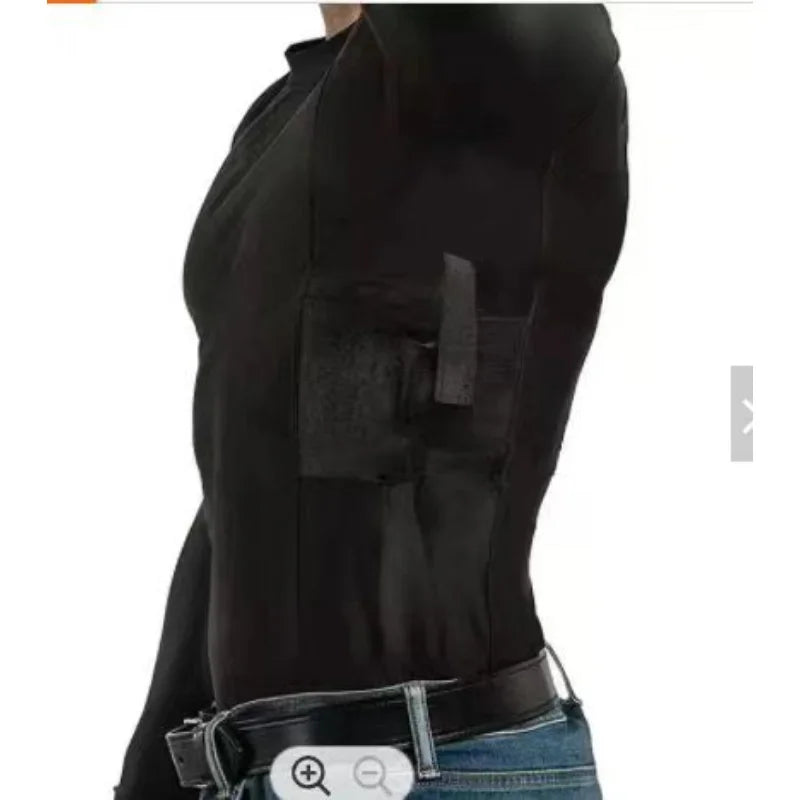Concealed Carry Tactical Shirt with Holster Pockets