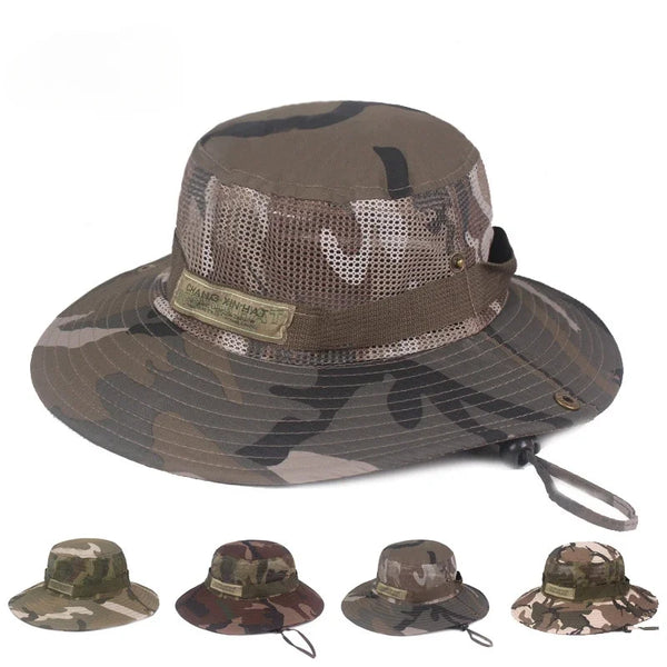 Casual Striped Bucket Hat with UPF Sun Protection and Breathable Polyester Construction