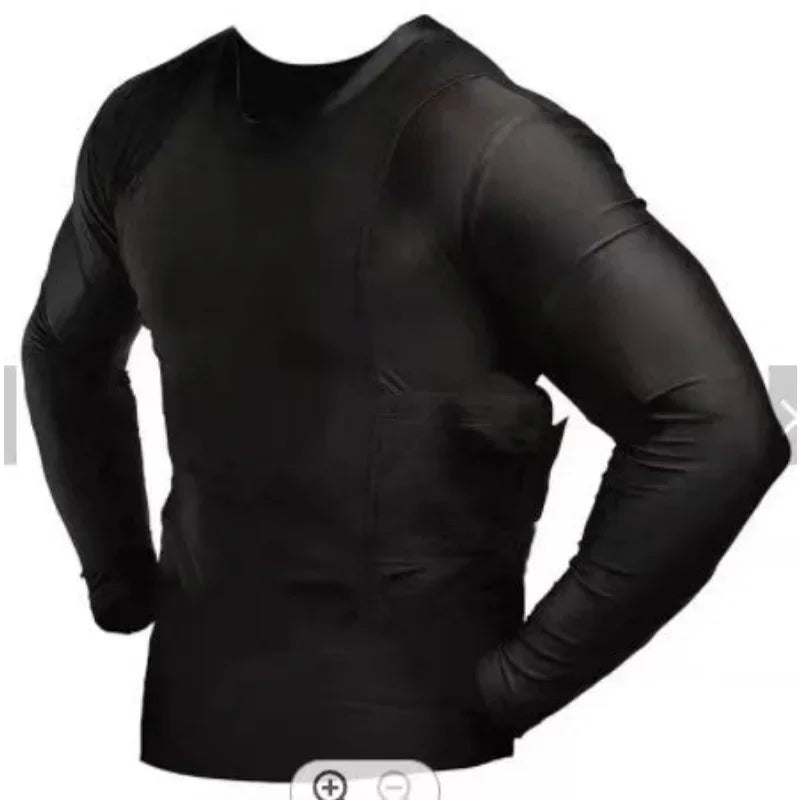 Concealed Carry Tactical Shirt with Holster Pockets