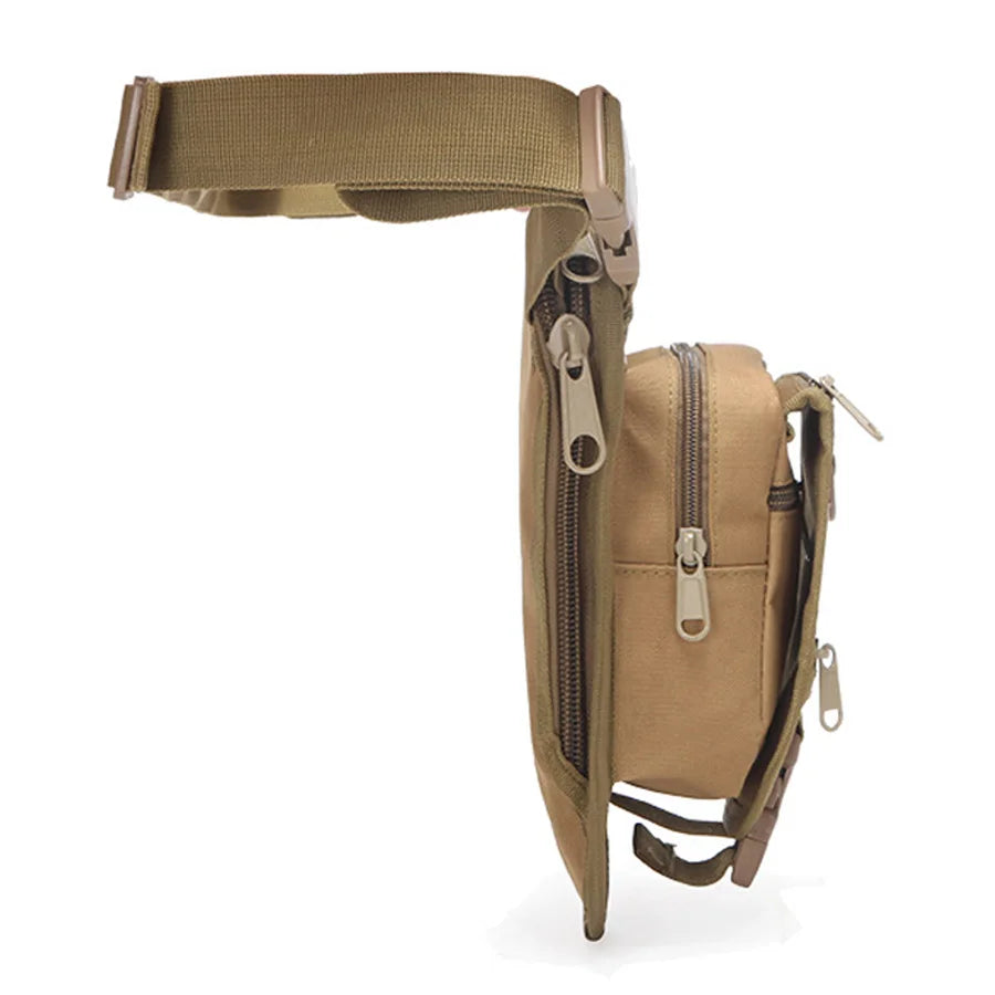 Large-Capacity Camouflage Oxford Tactical Waist & Leg Bag