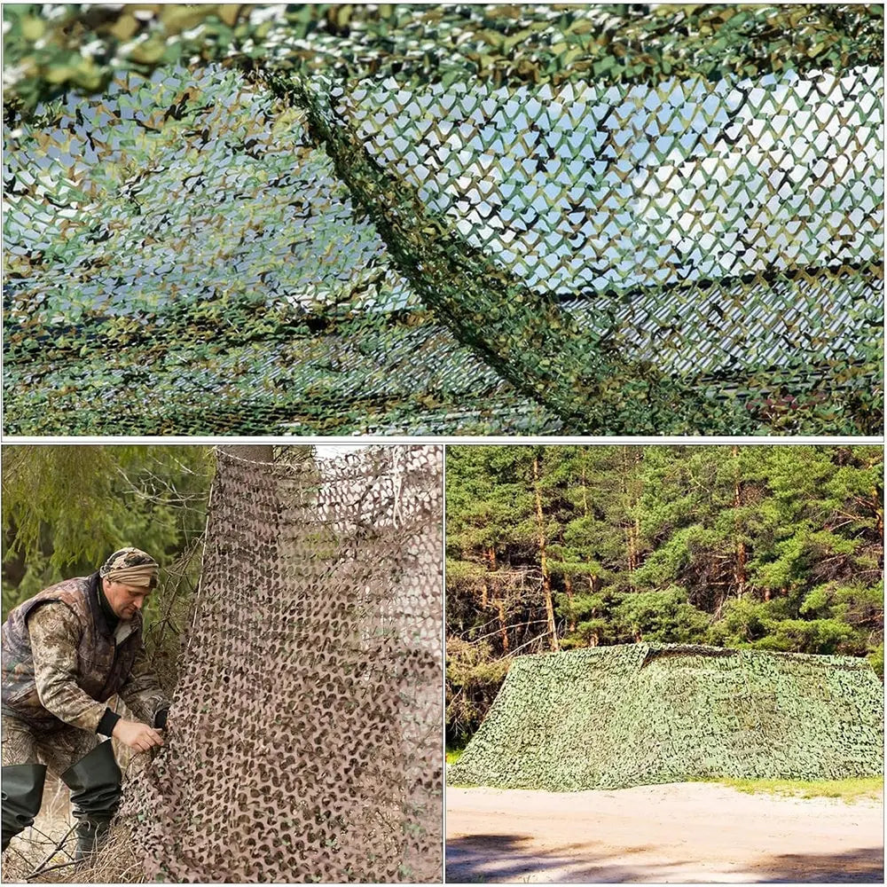 210D Oxford 3D Leaf Rip-Stop Camouflage Sunshade Net