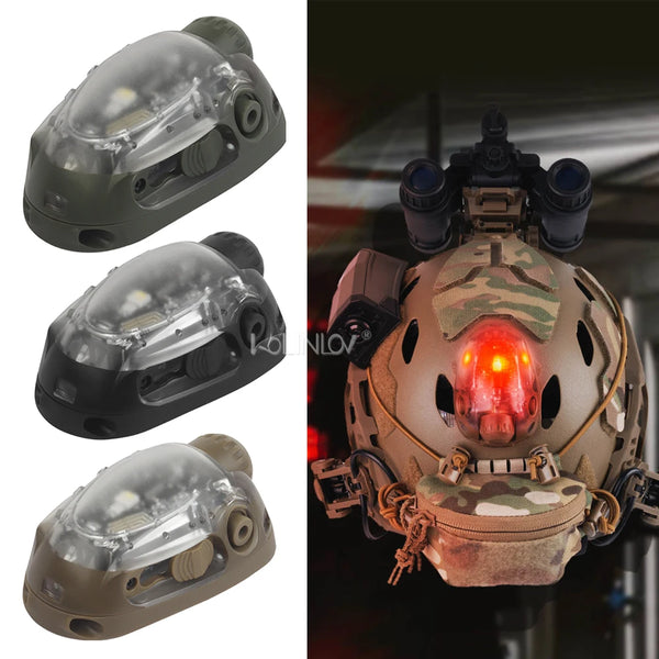 LT-13 Tactical Helmet Signal Light – IR &amp; Multi-Color LED Strobe