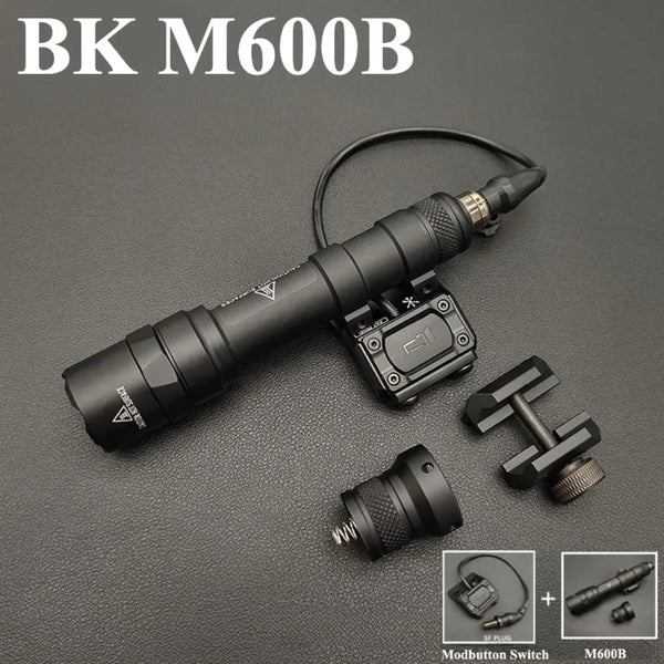 M300B/M600B Tactical Weapon Light - 800 Lumen LED Flashlight with Rail Mount &amp; ModButton Switch