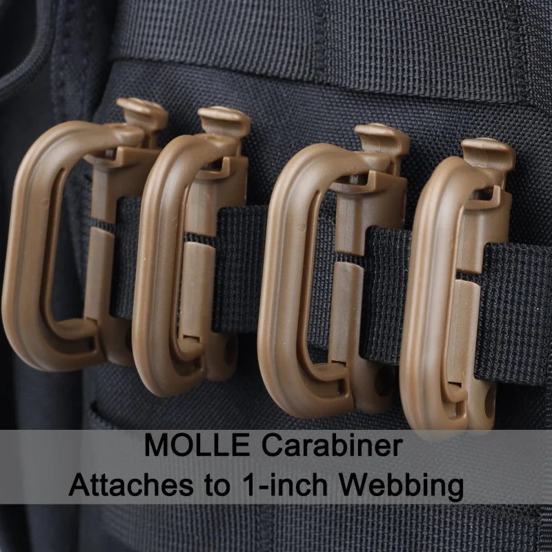 Multi-Purpose D-Ring Carabiner – Tactical & Lightweight