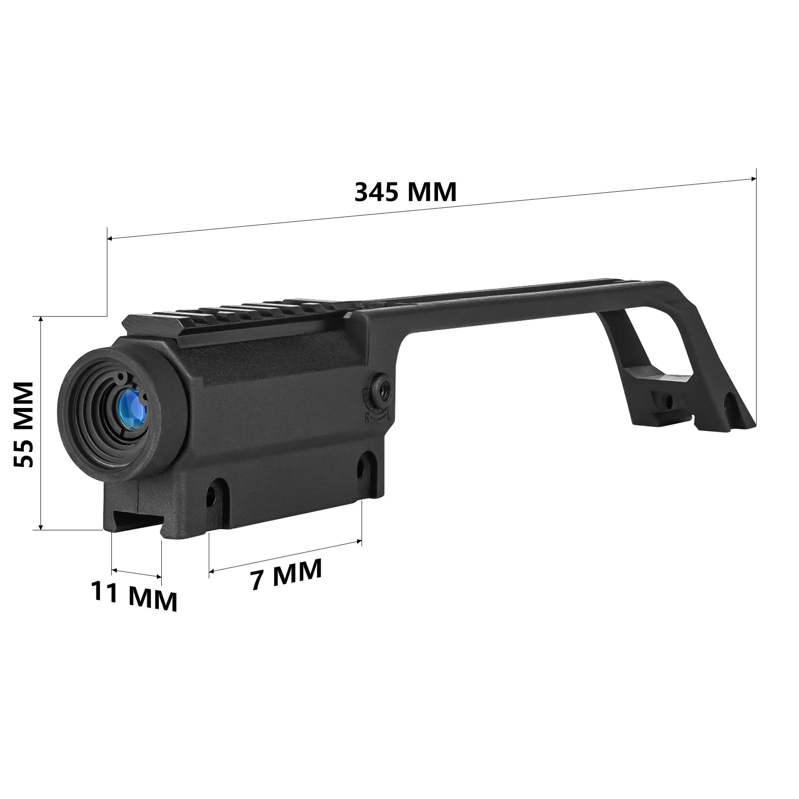 3.5x Tactical Rifle Scope with G36 Carry Handle and 20mm Picatinny Rail