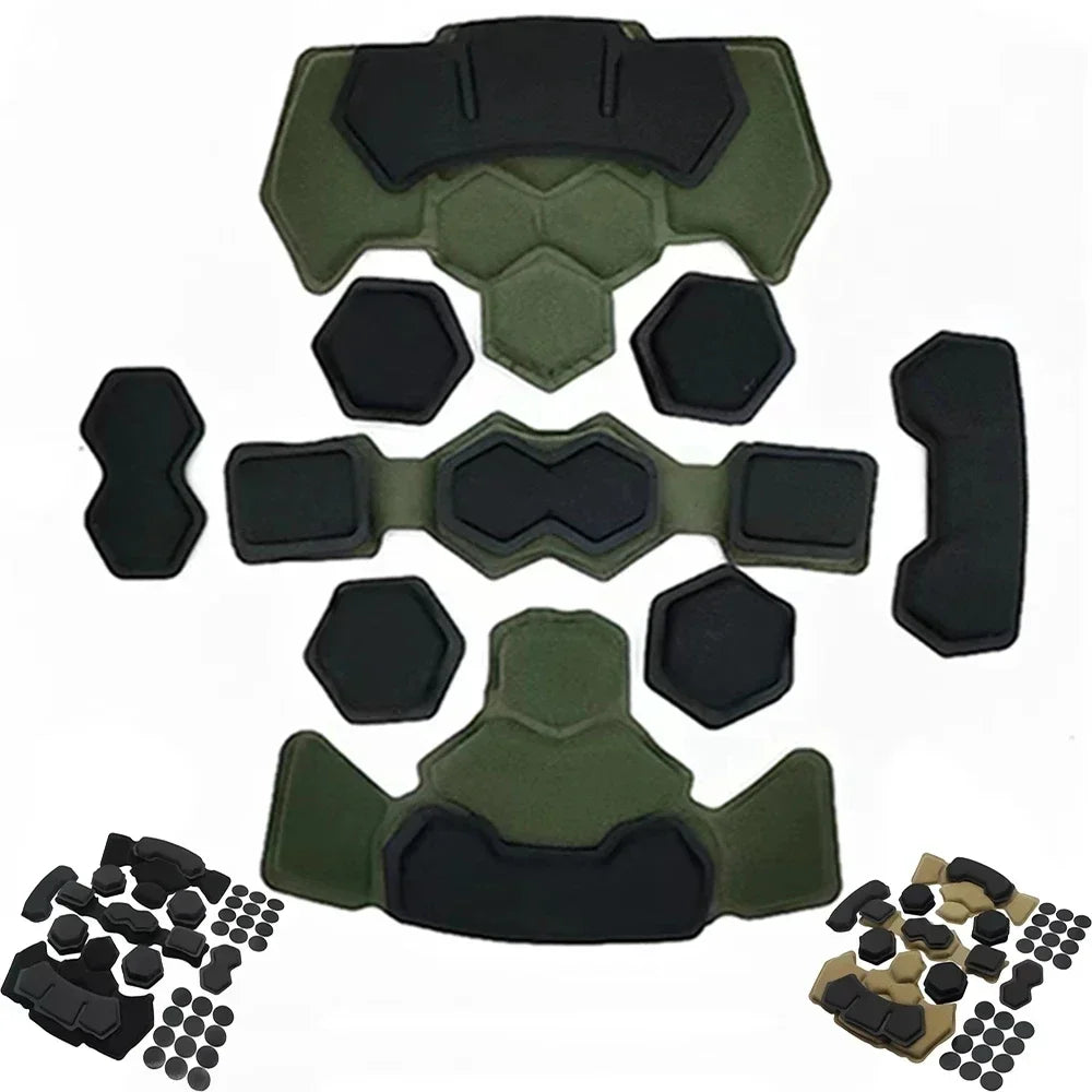 Memory Foam Tactical Helmet Liner – Air Cushion Replacement Pads