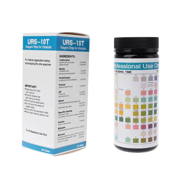 Urine Test Strips – 10-Parameter Home Testing Kit (100 Strips)