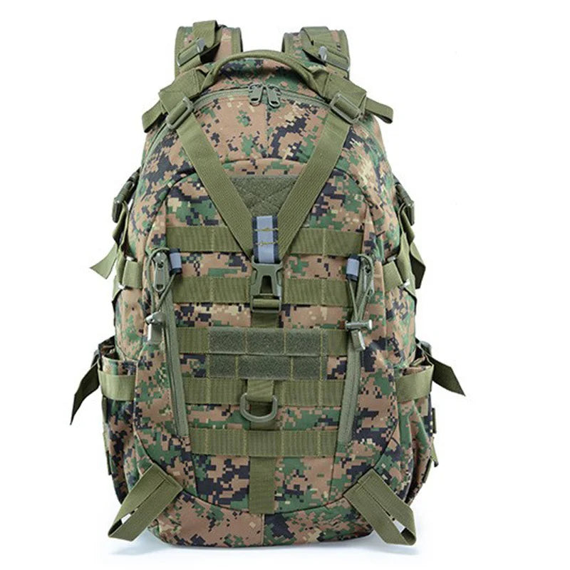40L MOLLE Tactical Backpack – Rugged, Reflective, and Multi-Purpose