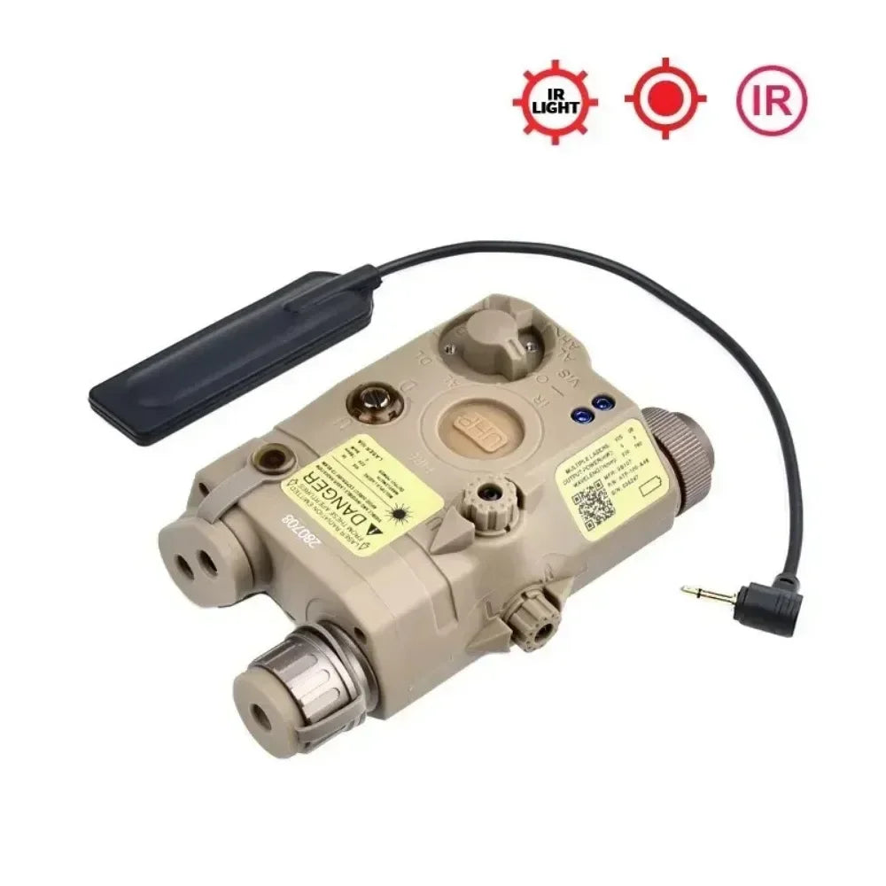 JONCELY PEQ-15 Tactical Scout Light with Dual Laser | 20mm Picatinny Rail Mount