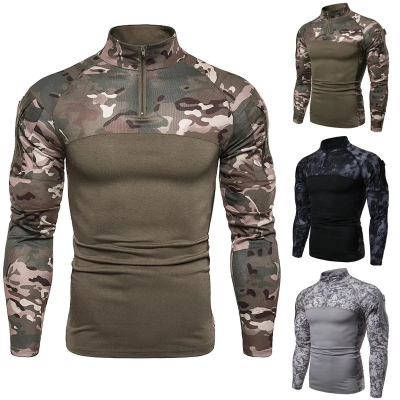 Breathable V-Neck Long-Sleeve T-Shirt