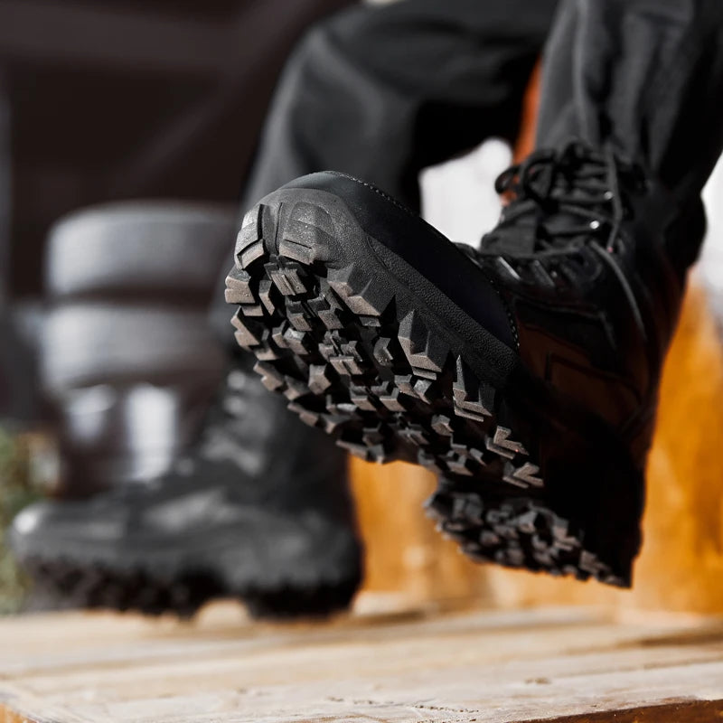Tactical Hiking & Military Boots – Waterproof, Anti-Slip & Durabled warm work boot