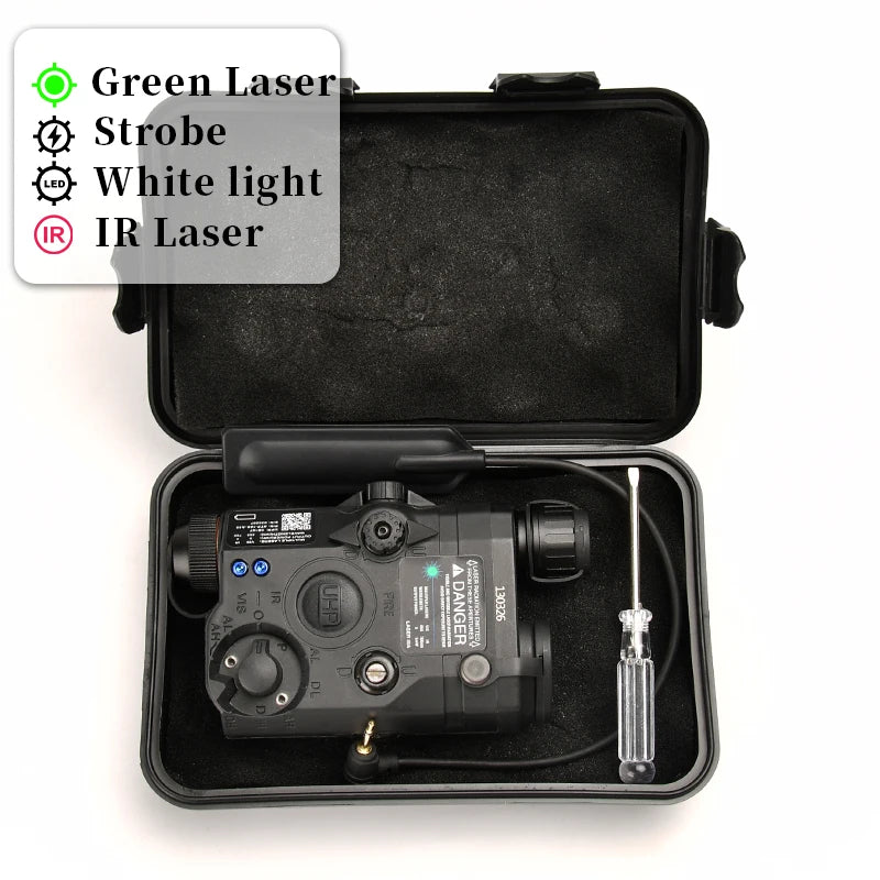 WADSN PEQ-15 LA5C Tactical Airsoft Light - Red Dot Laser; Strobe Modes
