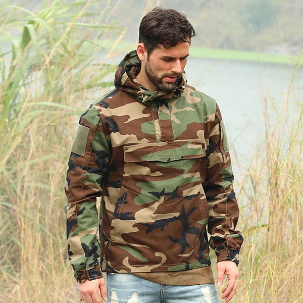 Hooded Combat Windbreaker Tactical Jacket