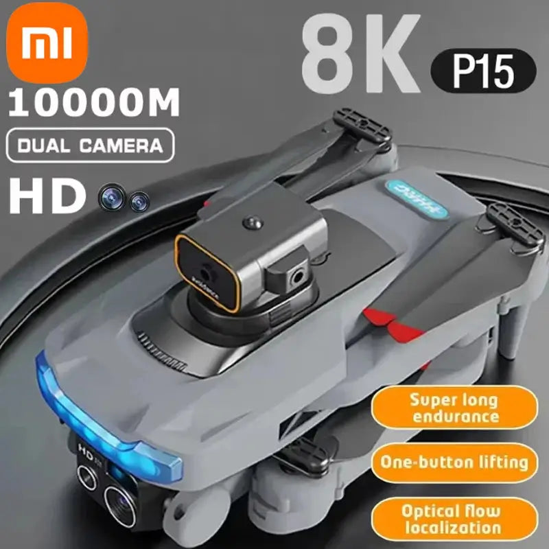 8K GPS Drone with Omnidirectional Obstacle Avoidance and Dual-Camera System