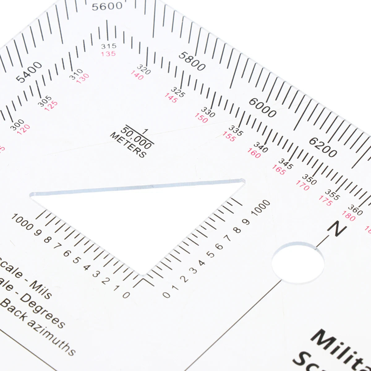 Military Topographic Map Coordinate Scale & Protractor | 4-Scale UTM/MGRS Navigator
