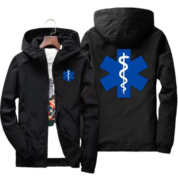 EMT Ambulance Print Windbreaker
