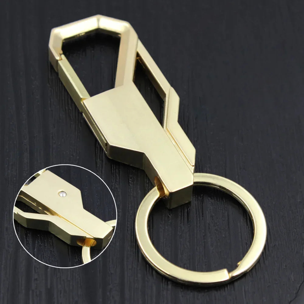 Titanium Alloy Carabiner Keychain – EDC Key Ring with Corkscrew, Gift for Men