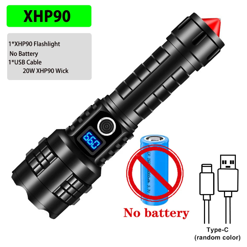 Tactical LED Flashlight - Rechargeable