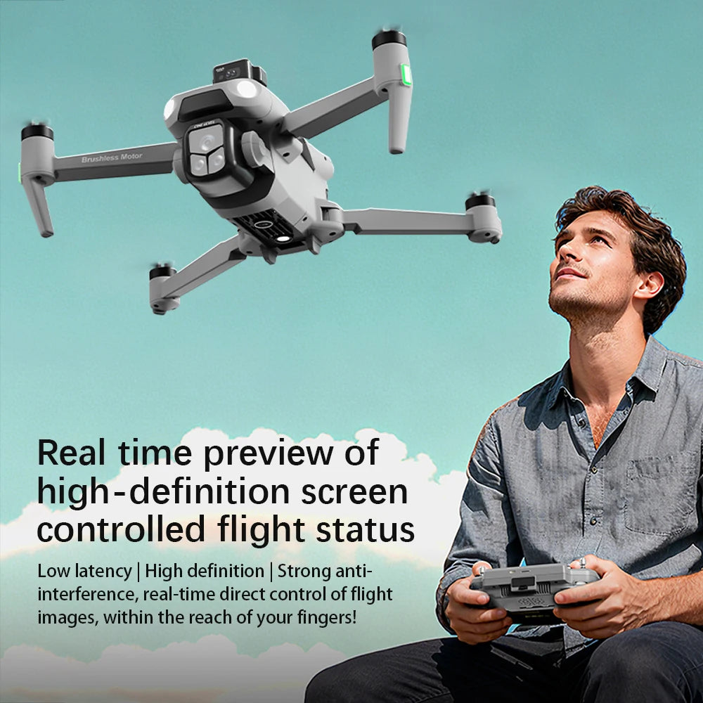 A1R 3S 8K GPS Brushless Drone with LiDAR 360° Obstacle Avoidance & Screen Remote
