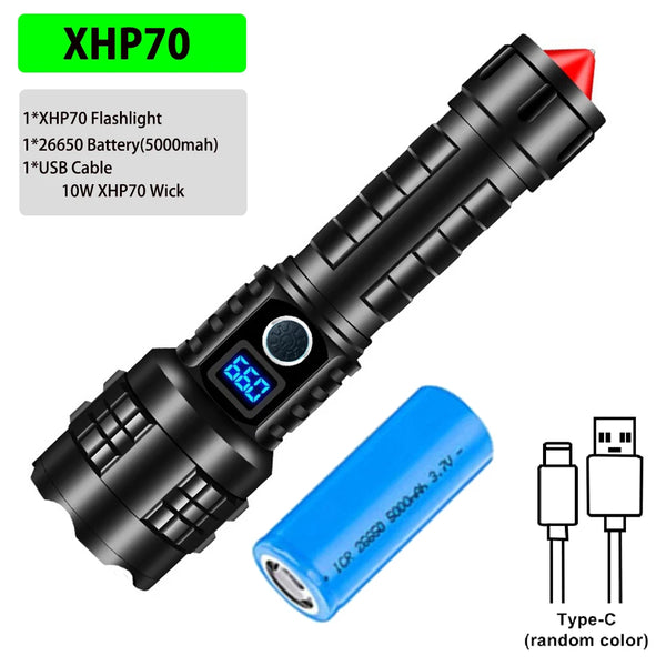 Tactical LED Flashlight - Rechargeable