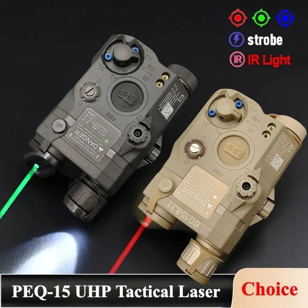 JONCELY PEQ-15 Tactical Scout Light with Dual Laser | 20mm Picatinny Rail Mount