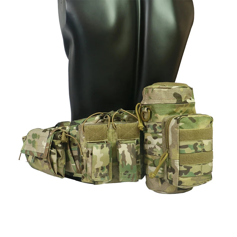 Tactical Utility Waist Bag with Adjustable MOLLE and Holster