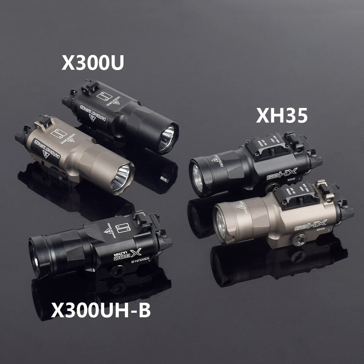 LAMBUL X300U Tactical Pistol Scout Light - Aluminum, Dual Output, CR123A