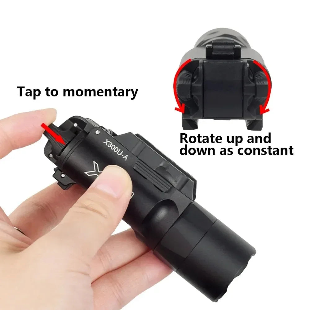 X300U Tactical Flashlight | 1000 Lumen Picatinny Rail Mount Scout Light