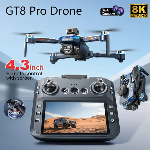GT8 GPS Drone 4K Camera | 5G WiFi FPV Quadcopter with Obstacle Avoidance
