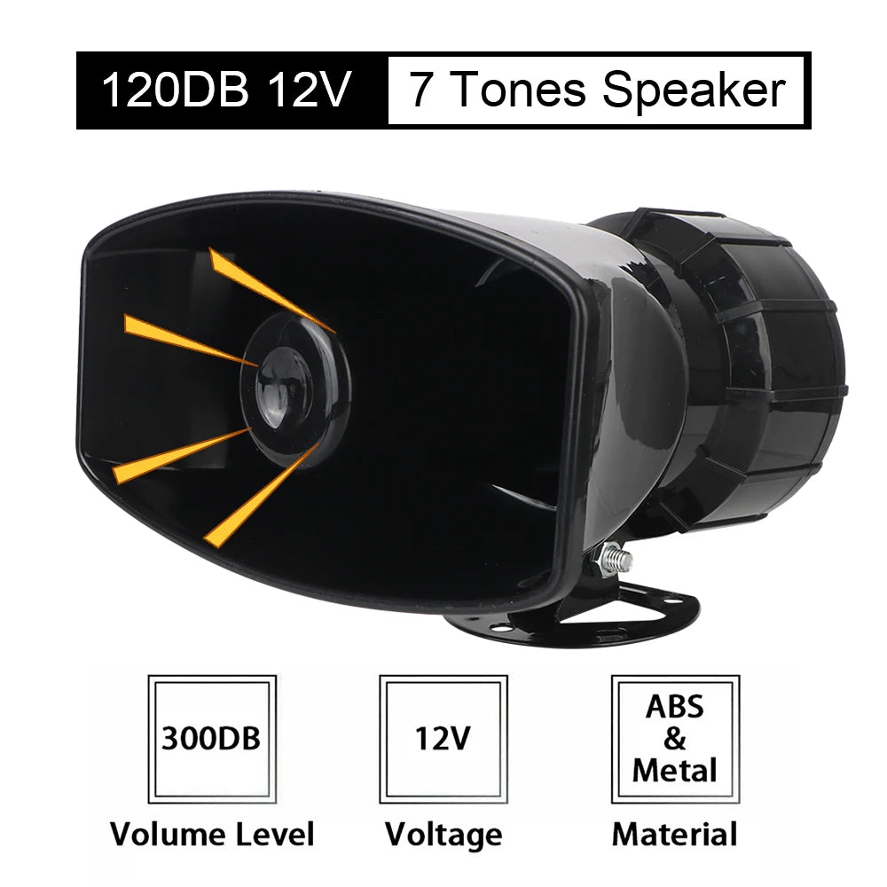High-Decibel Multi-Tone Vehicle Siren & PA System