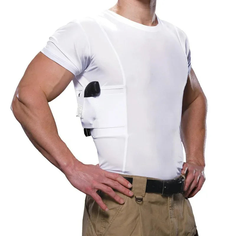 Concealed Carry Tactical Shirt with Holster Pockets