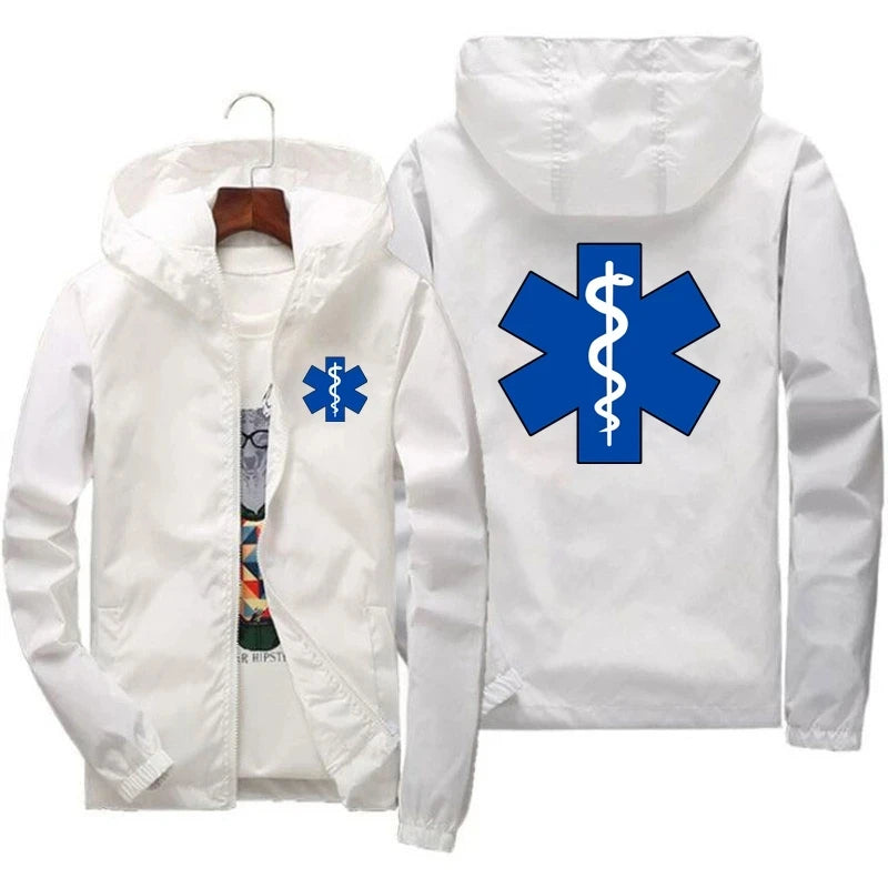 EMT Ambulance Print Windbreaker