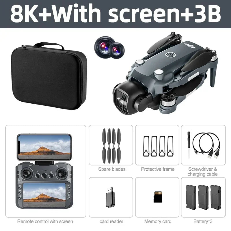 Xiaomi Mijia 8K GPS Drone with Laser Obstacle Avoidance, 3-Axis Gimbal & Screen Remote