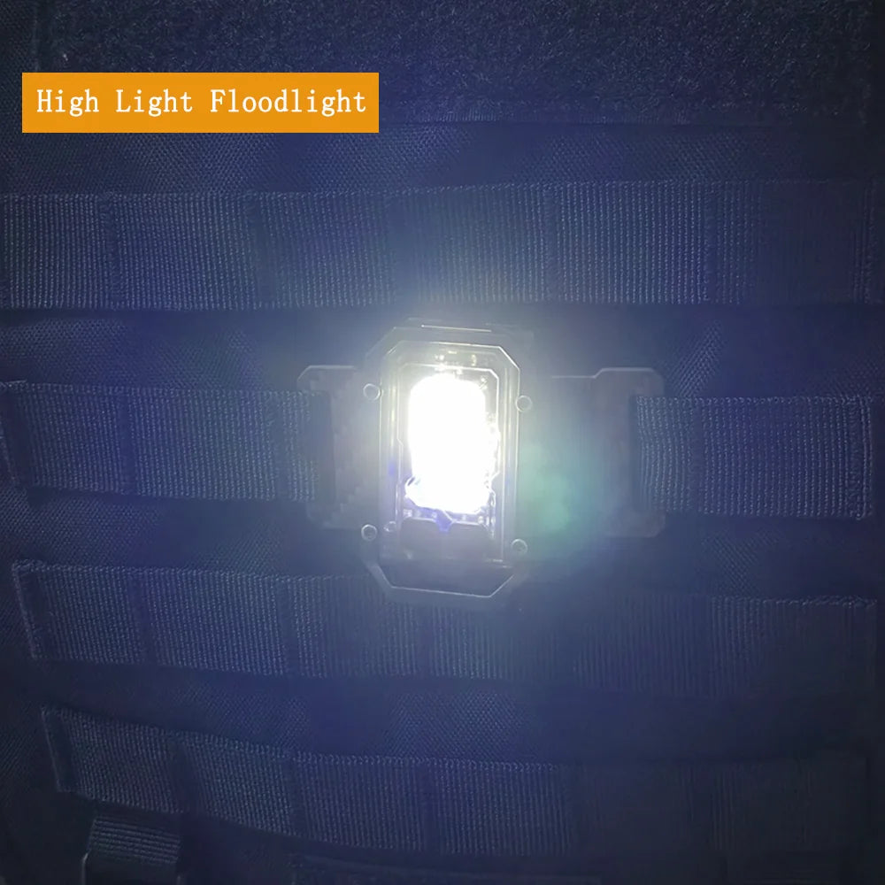 Tactical Multi-Purpose Flashlight with Magnetic Mount, 8 Modes, and 25 mm Strap Compatibility