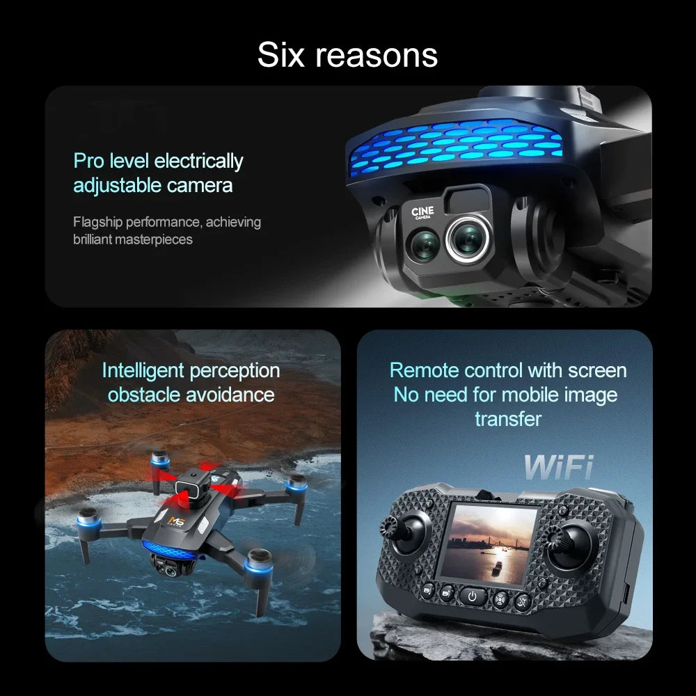 Lenovo M6 Pro Drone 8K Camera | 5G WiFi FPV Remote Control Quadcopter