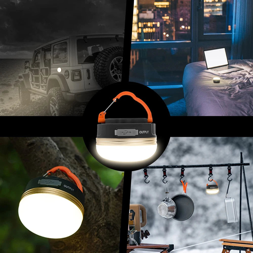 Rechargeable LED Camping Lantern – Compact, Powerful & Multi-Purpose