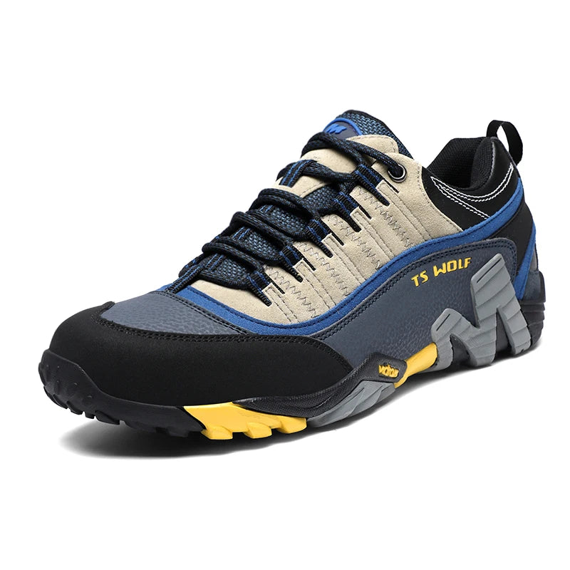 Waterproof Genuine Leather Hiking Boots – Durable & Tactical for Outdoor Adventures
