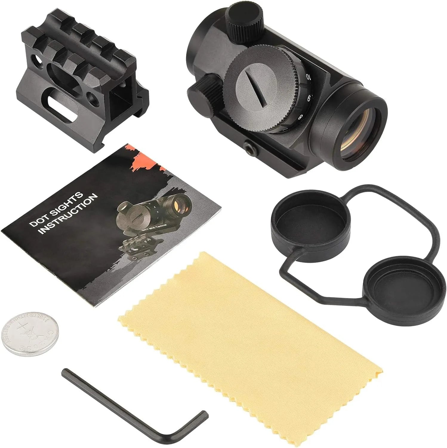 2MOA 1x25mm Red Dot Sight – Waterproof Reflex Scope with Riser Mount | LAMBUL